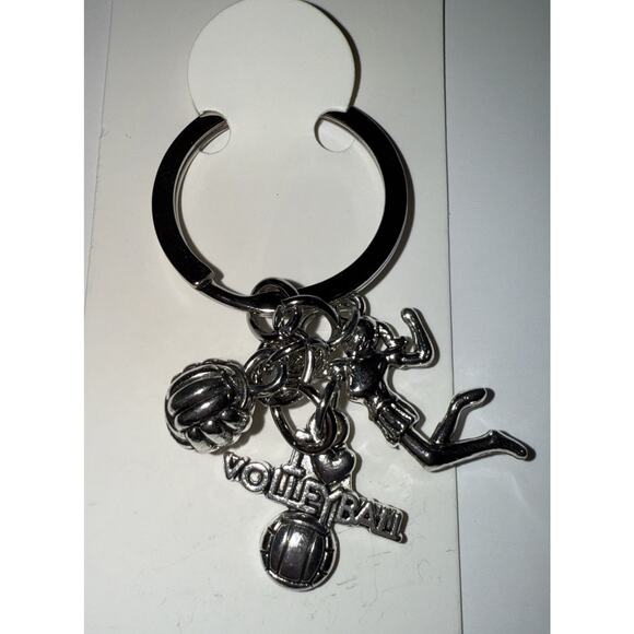 NWT Silvertone Volleyball Keychain - Picture 3 of 3